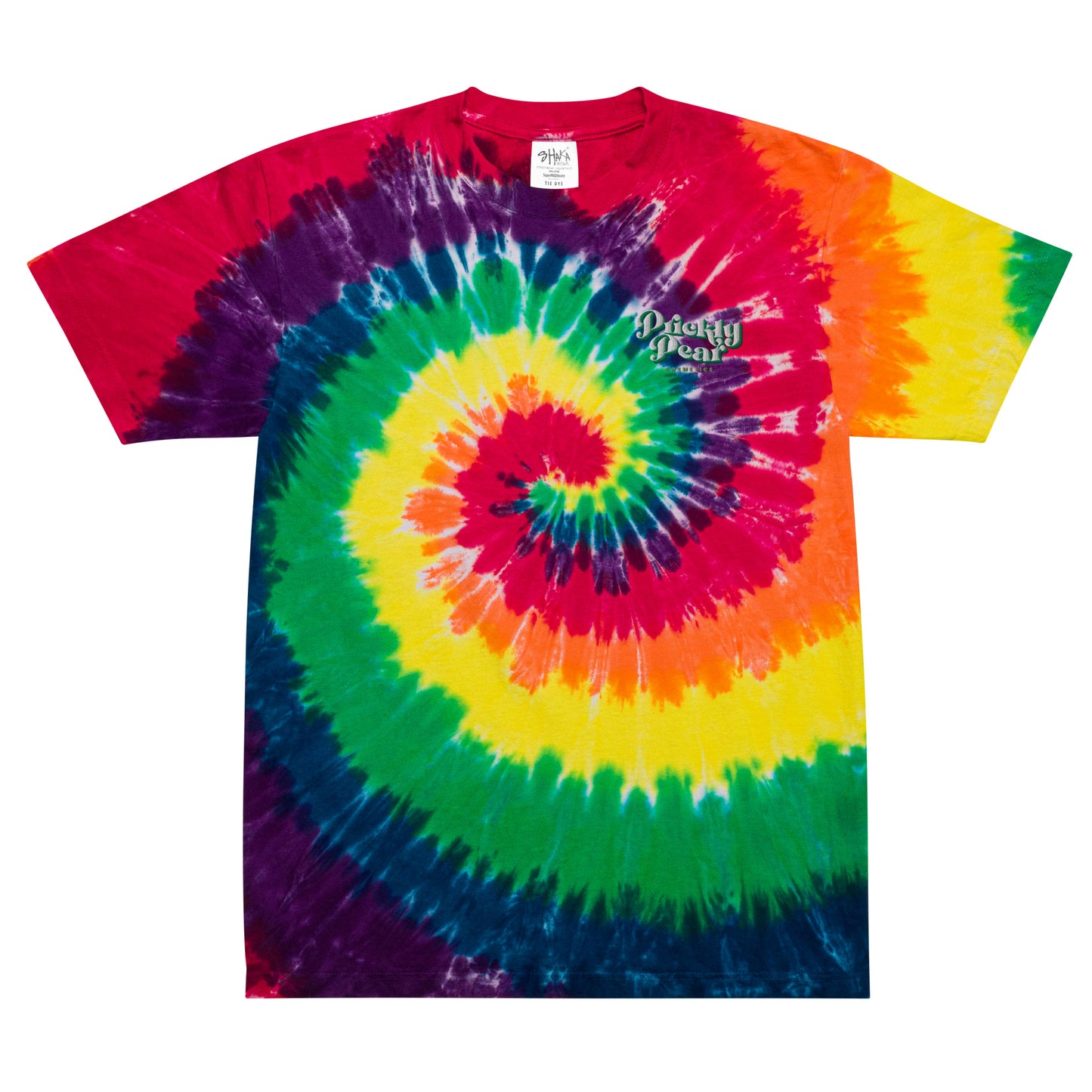 Oversized Prickly Pear Logo Tie-Dye T-Shirt