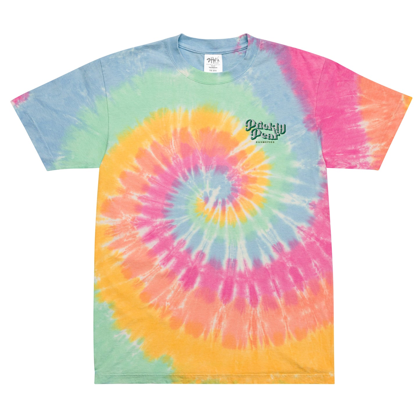 Oversized Prickly Pear Logo Tie-Dye T-Shirt